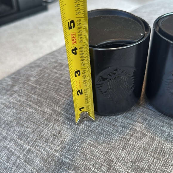 STARBUCKS 2020 Iridescent Embossed Logo Ceramic Travel Tumbler Mug Lid 8oz - Picture 2 of 6